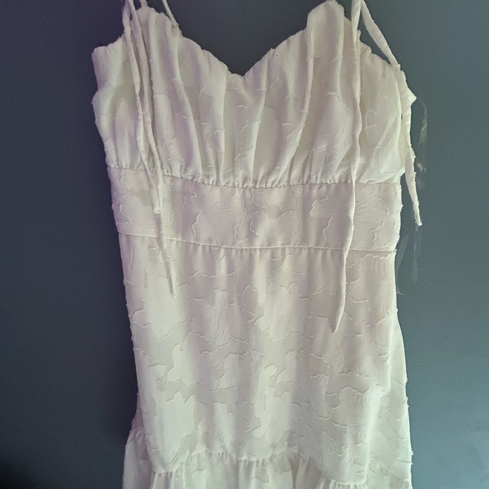 Speechless Ivory Textured Dress